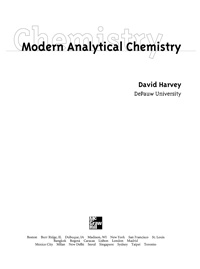 Modern Analytical Chemistry