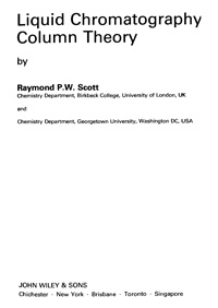 Liqid Chromatography Column Theory