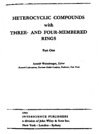 Heterocyclic Compounds with Three- and Four-membered Rings. Part One