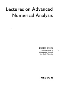 Lectures on Advanced Numerical Analysis