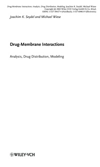 Drug-Membrane Interactions