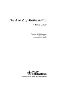 The A to Z Mathematics