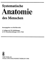 Systematische Anatomie des Menschen